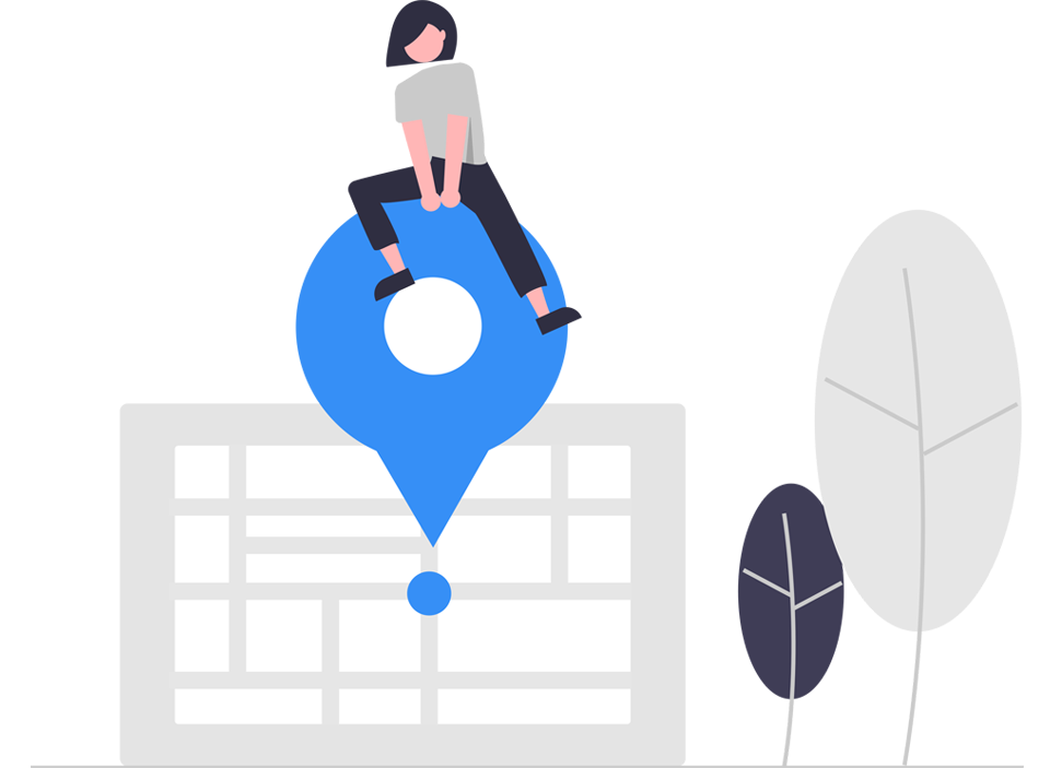 Visibilidade local aumentada para a tua localização física
